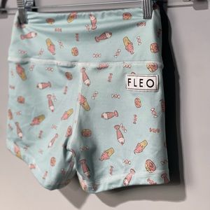 Fleo Women’s ice cream print gym shorts- size XS
